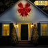 Dewdrop Light Up Wreath with Red Velvet Bow 97cm